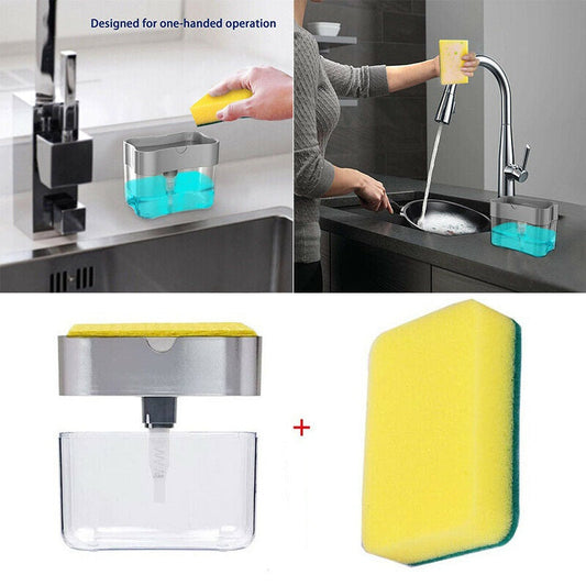2-in-1 Multi-function Dishwashing Liquid Box Soap Pump